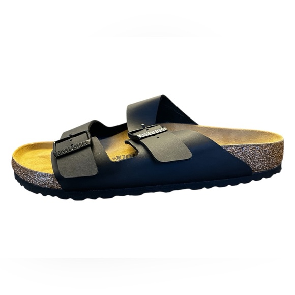NWOT Birkenstock Arizona Birko-Flor Black Sandals in EU 44 or Mens 11 - Picture 3 of 11